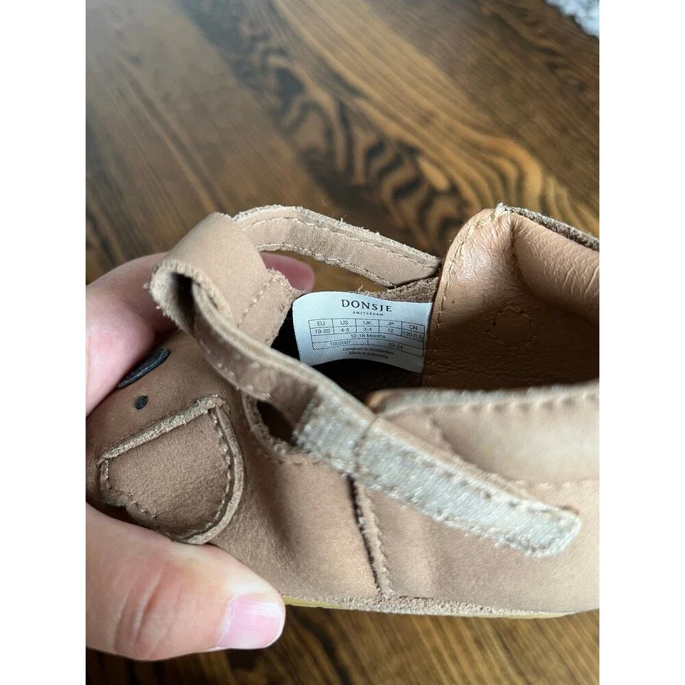 Donsje Spark Classic Koala Shoes Truffle Bubuck (US 4 12-18M)